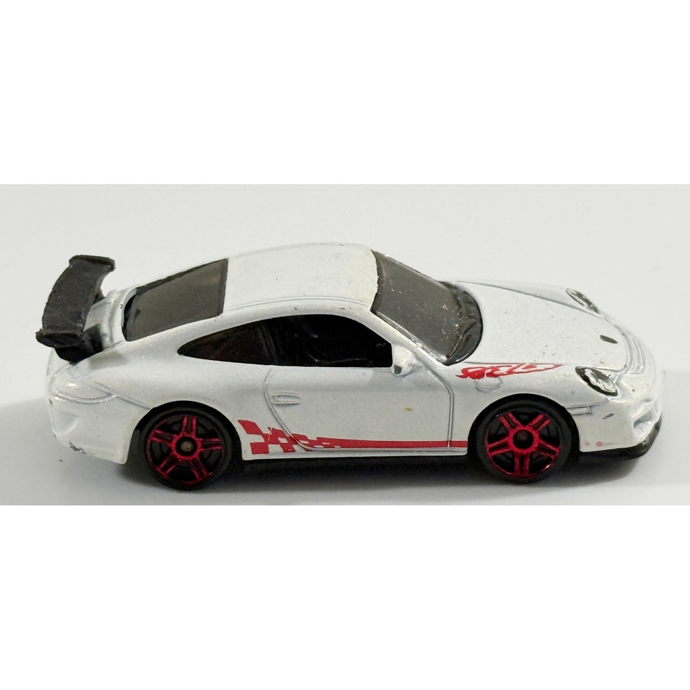 Hot Wheels Porsche 911 GT3 RS Kids 1/64 White Red Racing Graphics Diecast Car